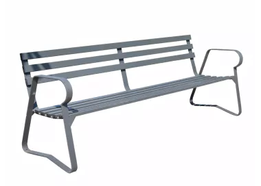 Banc Langre en métal 2 mètres