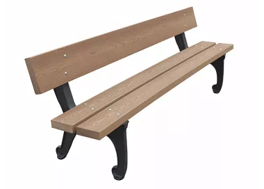 Banc Juliobriga en bois tropical 2 mètres