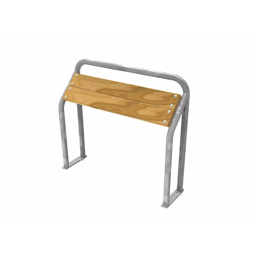 Banc ischiatique en acier galvanisé et bois