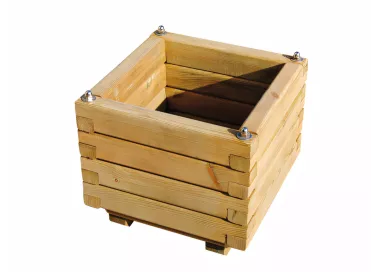 Jardinière carrée en bois traité 40 cm