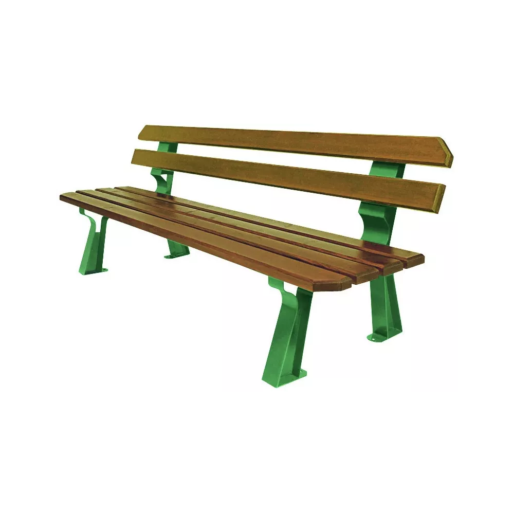 Banc CHICAGO lames en pin traité ou bois exotique