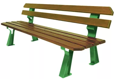 Banc CHICAGO lames en pin traité ou bois exotique