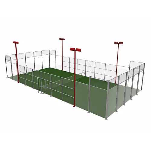 Piste de padel réglementaire aluminium et verre