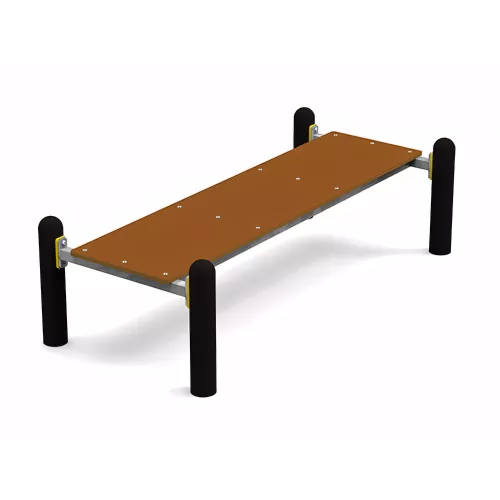 Banc abdominaux acier galvanisé pour street workout