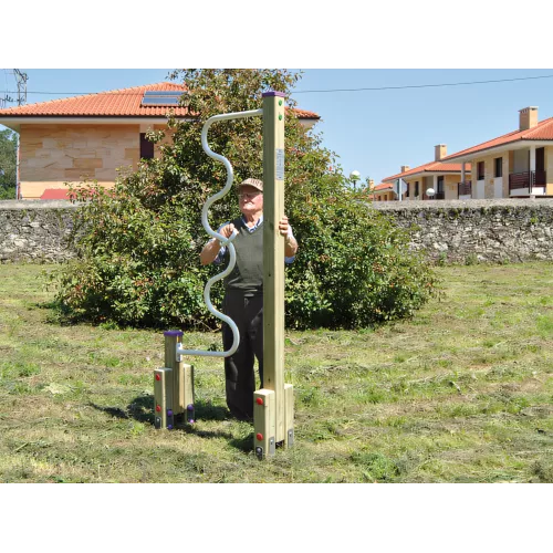 Serpent en bois pour exercices des poignets