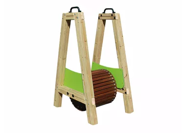 Rouleau en bois pour aire de jeux