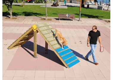 Palissade d'agility en bois traité 4,15m