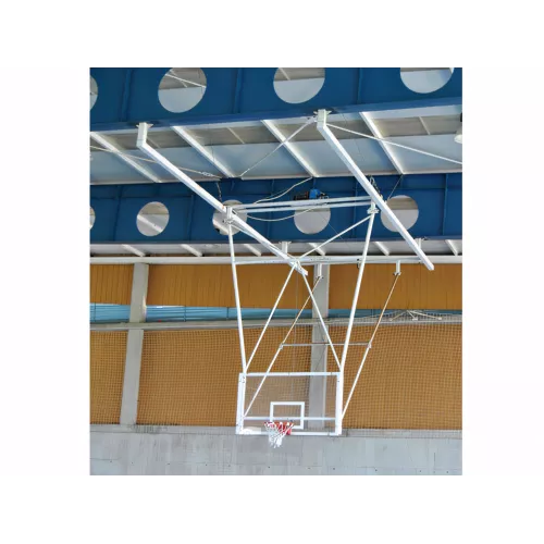 Panier de basket suspendu rabattable multitubulaire