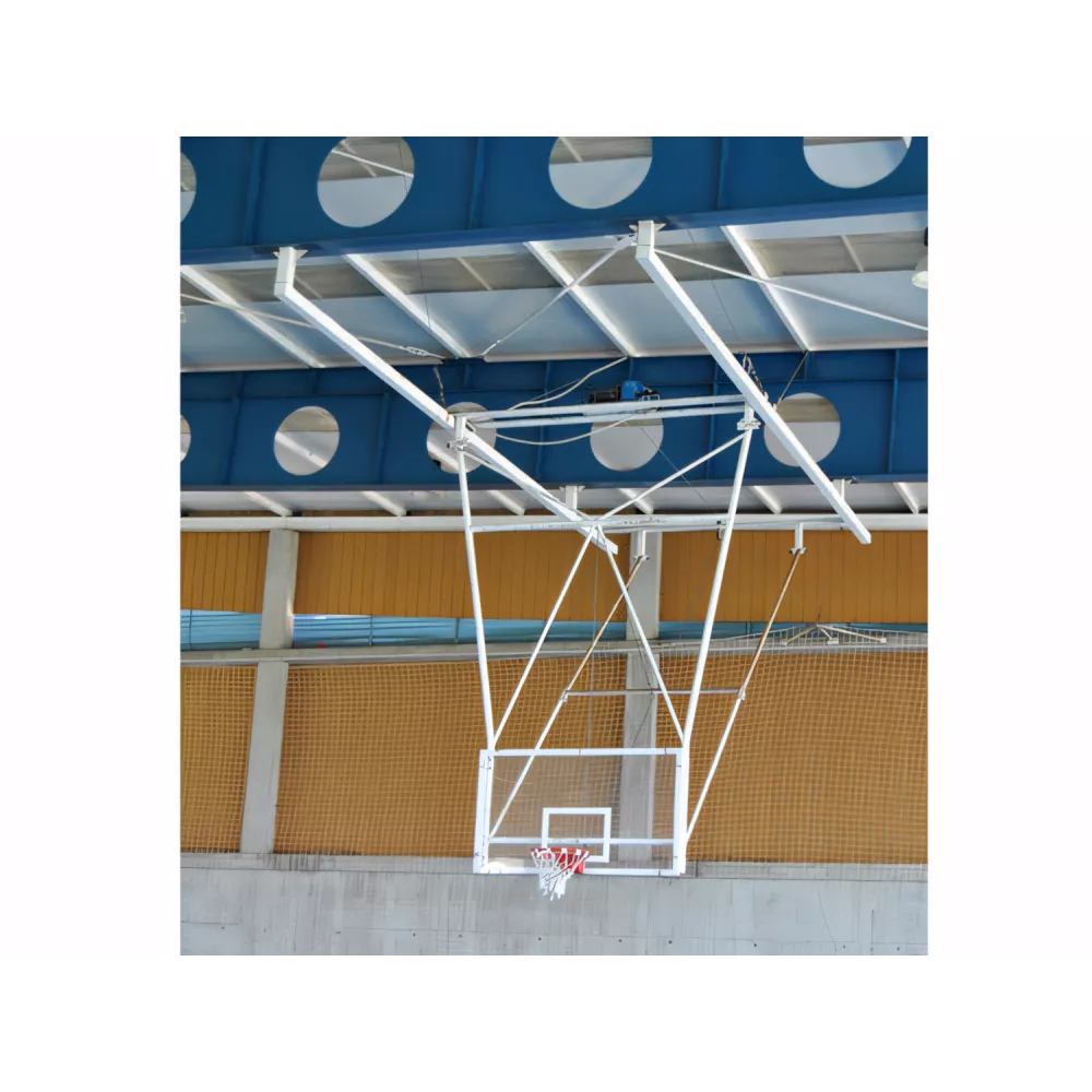 Panier de basket suspendu rabattable multitubulaire