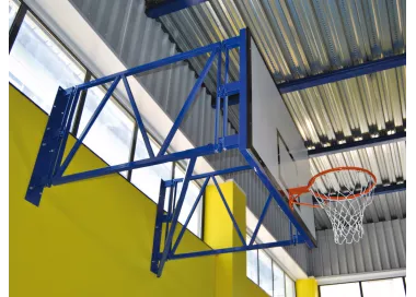 Panier de basket mural rabattable acier peint vol max 2,70 m