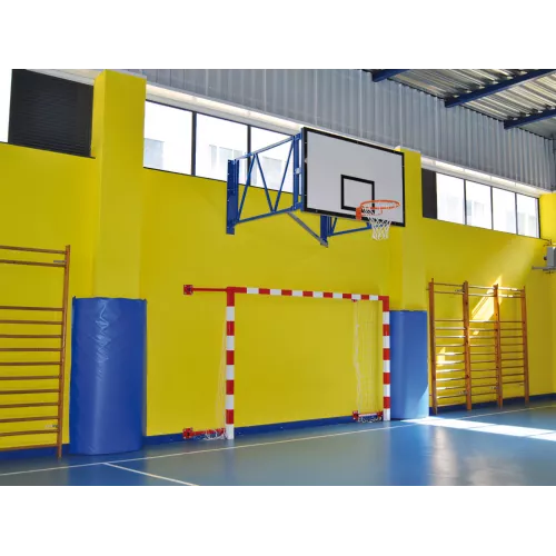 Panier de basket mural rabattable acier peint vol max 2,70 m