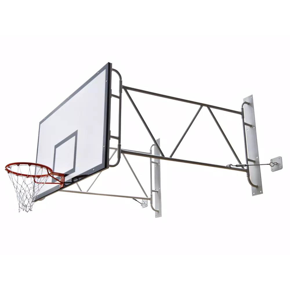 Panier de basket mural rabattable acier peint vol max 1,70 m