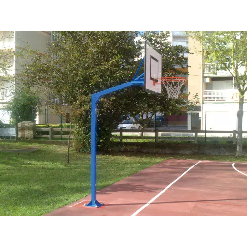 Minibasket encastrable acier avec panneau et filet