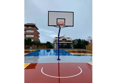 Panier de basket acier réglementaire encastrable