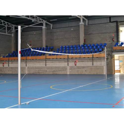 Volley-ball aluminium avec treuil et fourreaux