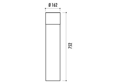 Potelet SANT CUGAT Ø 162 mm