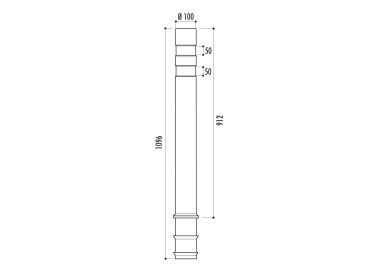 Borne plus flexible TOTAL 2 bandes réfléchissantes