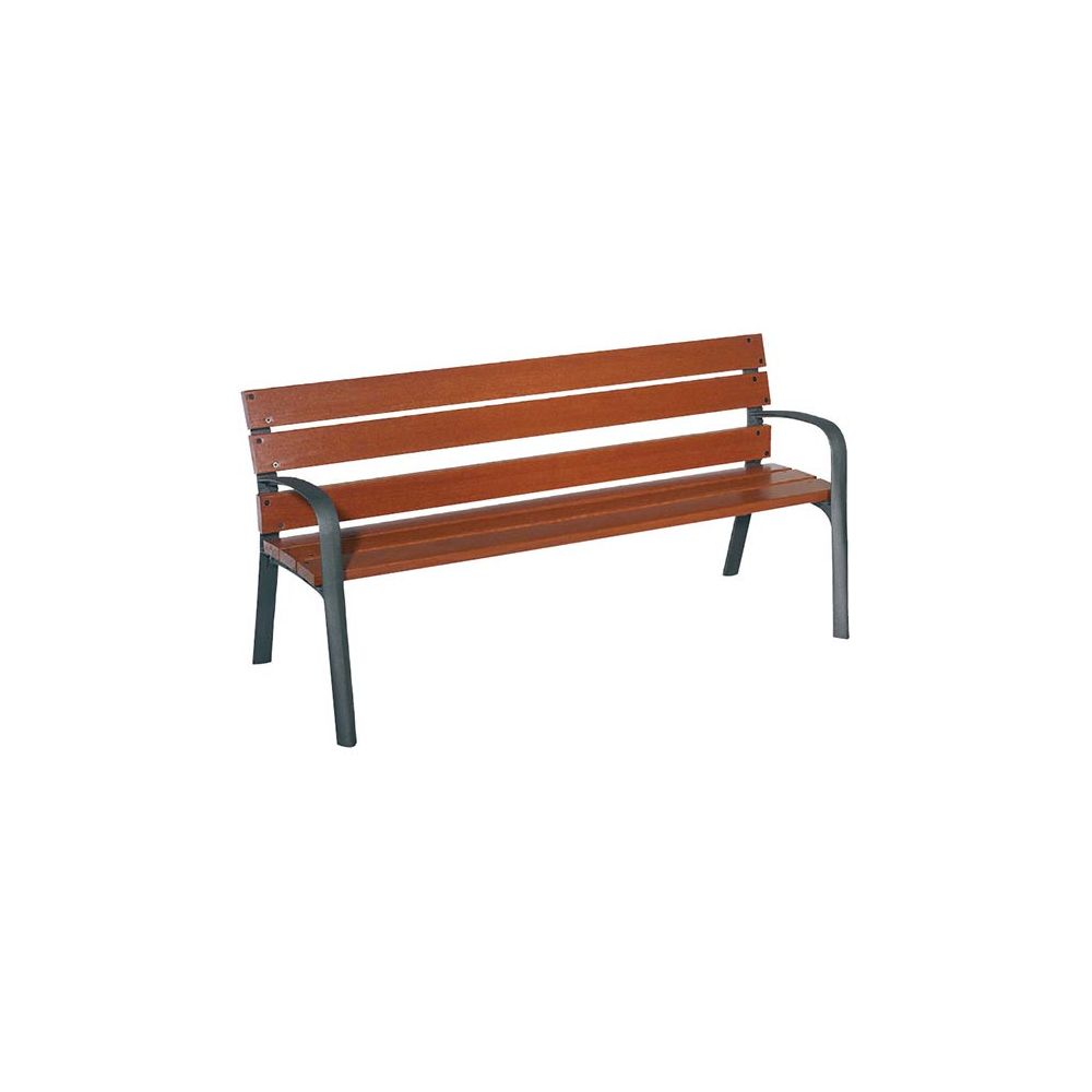 Banc MODO 6 lames de bois exotique 180 cm