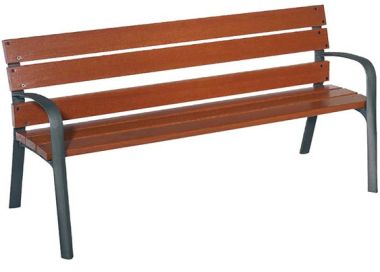 Banc MODO 6 lames de bois exotique 180 cm