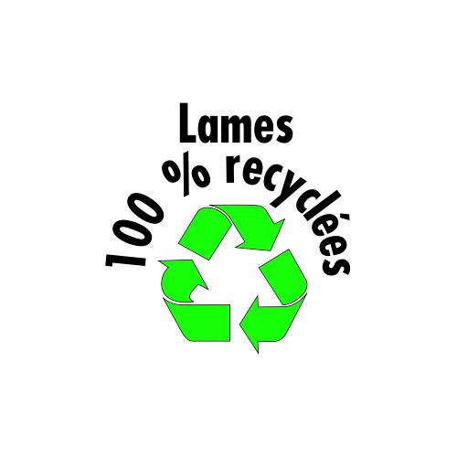 Banc ECOCITY lames en plastique 100 % recyclé