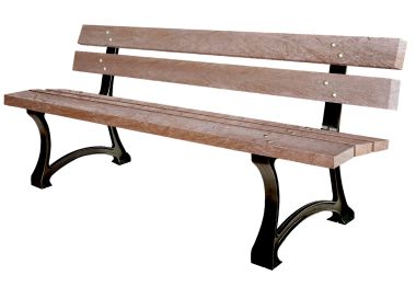 Banc EDIMBOURG lames en plastiique 100 % recyclées