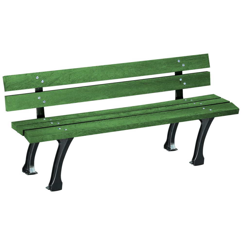 Banc GLASGOW lames en plastiique 100 % recyclées