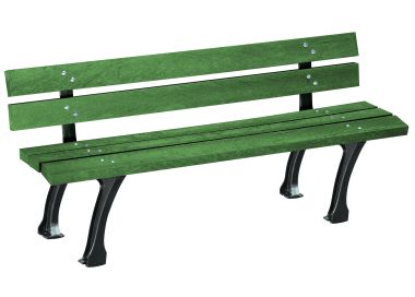 Banc GLASGOW lames en plastiique 100 % recyclées