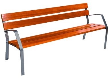 Banc MODO-08 - 5 lames bois exotique