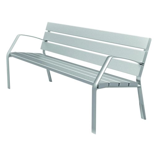 Banc MODO-10 lames et piétement en aluminium 300 cm