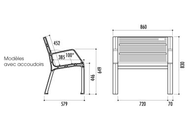 Fauteuil MODO plastique éco 100 % recyclable