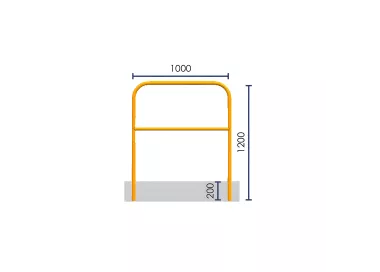 BARRIÈRE ACIER Ø 60 MM À SCELLER