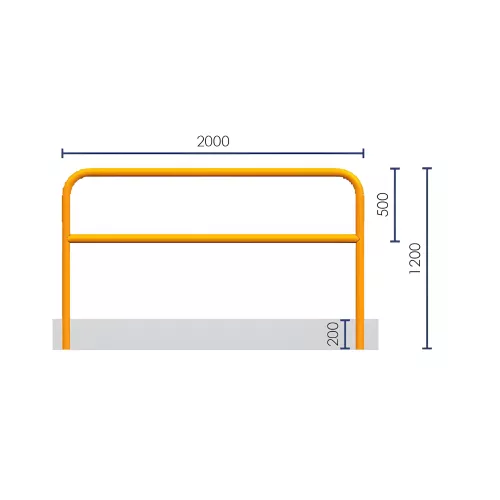 BARRIÈRE ACIER Ø 60 MM À SCELLER