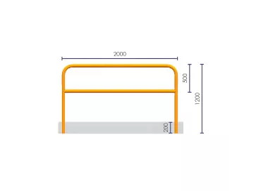 BARRIÈRE ACIER Ø 60 MM À SCELLER